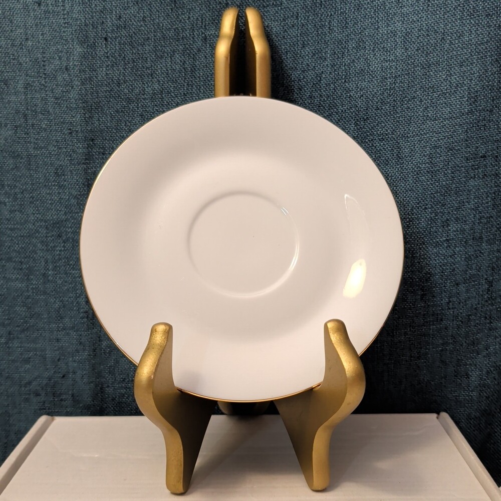 Set of 4 Sea Gull Fine China Saucers 6" | Jian Shang Gold Trim | Replacement - Picture 4 of 16